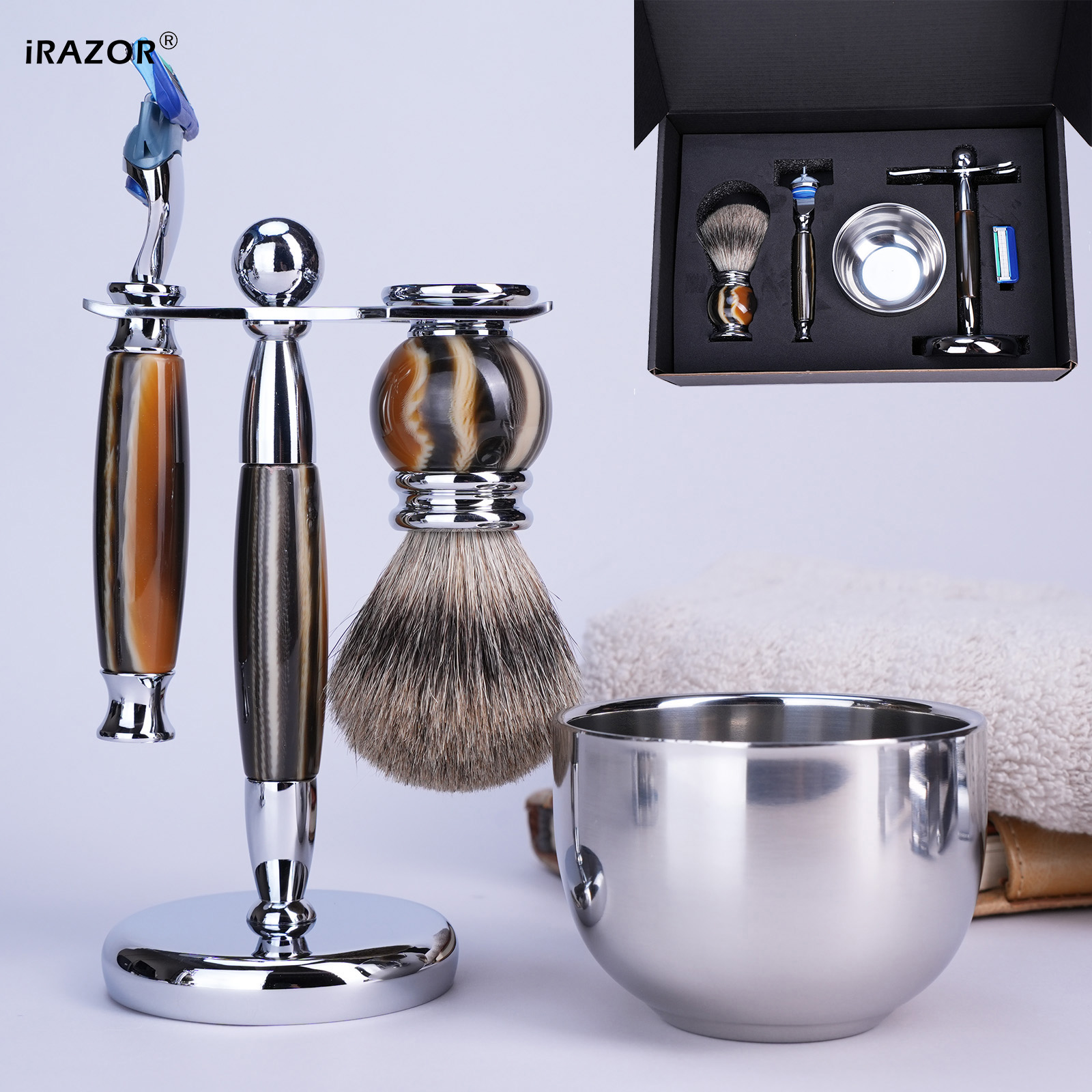 Men'S Grooming Product - iRAZOR Luxury 5-Blade F5 Fusion Razor