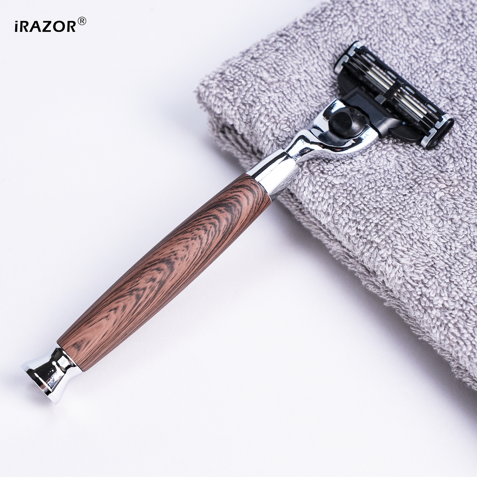 Men'S Grooming Underarm - iRAZOR Classic Wood Grain Shaving Razor
