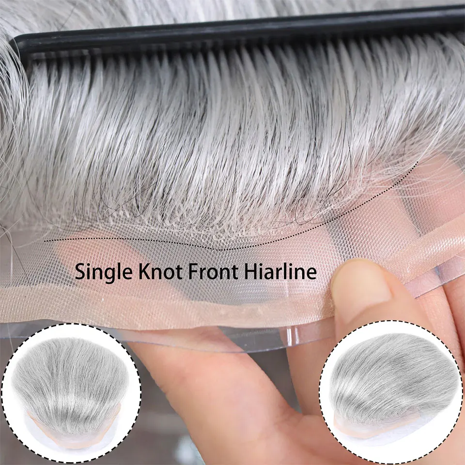 #1B80 Grey Men Toupee Human Ha - Men'S Grooming Tape のレビューと価格