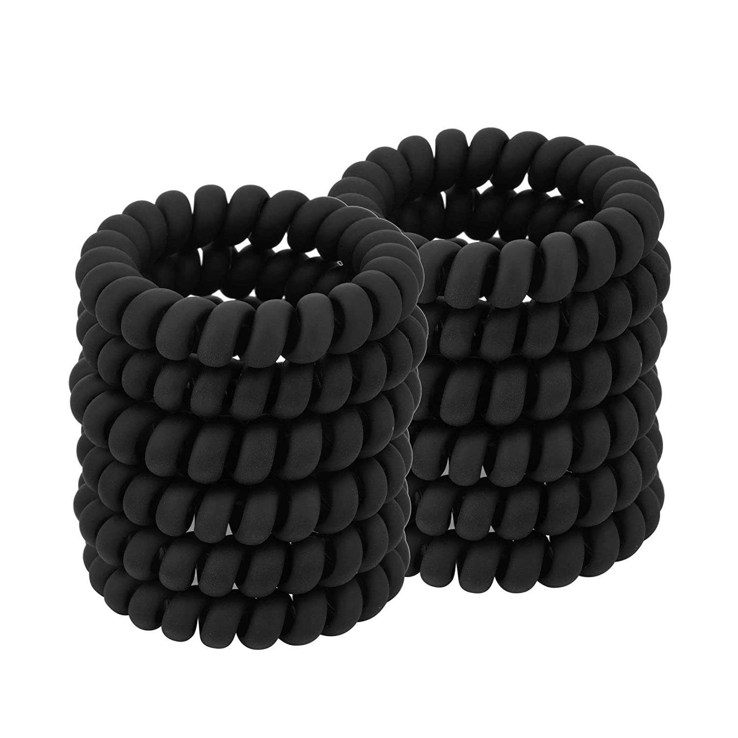 Black Spiral Hair Ties Matte E - Men'S Grooming Tape のレビューと価格