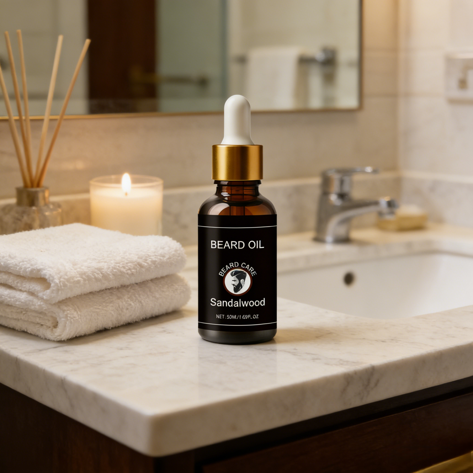 Men's Sandalwood Beard Oil Add - Men'S Grooming Oil のレビューと価格