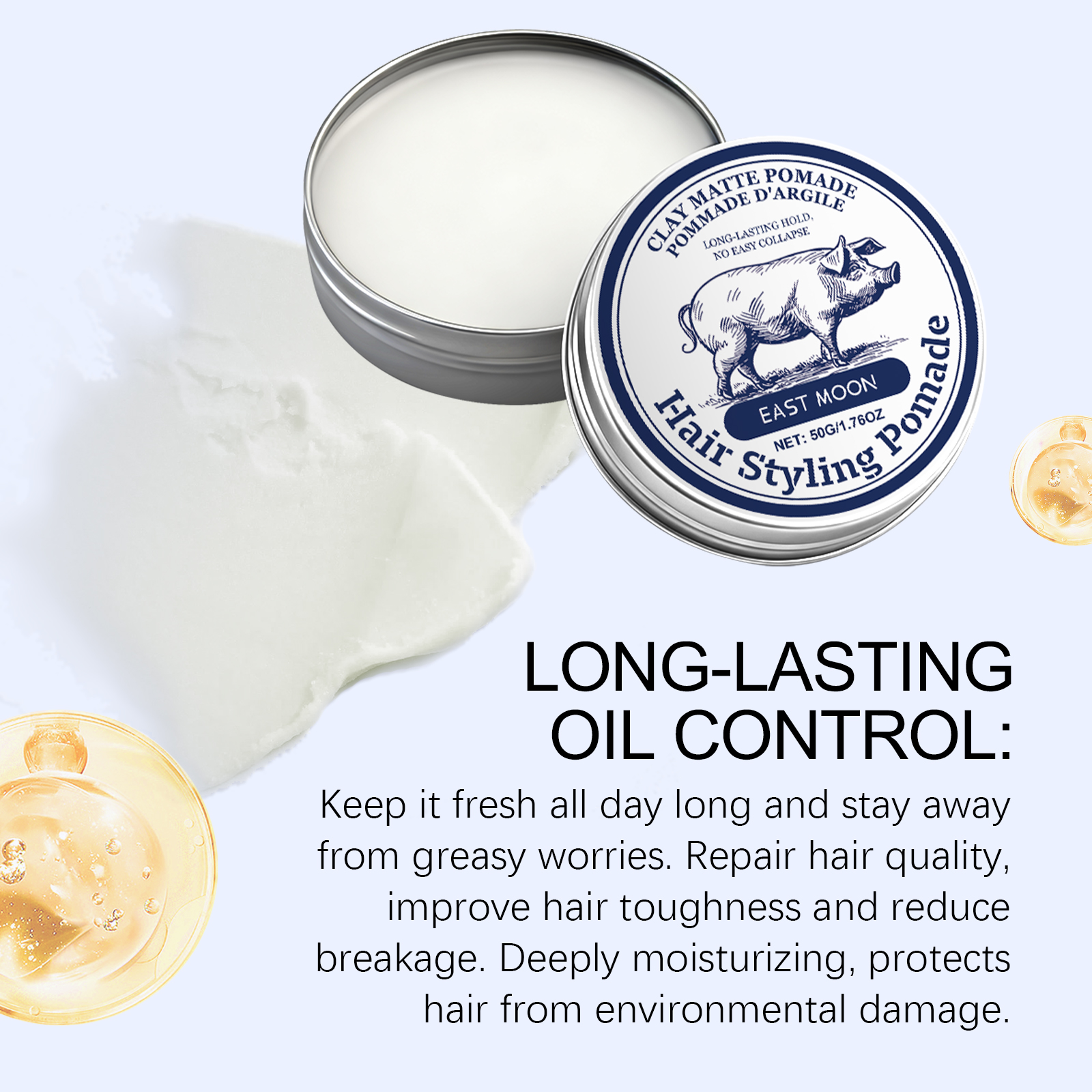Mens Hair Clay Strong Hold Mat - Pomade Hair Clay のレビューと価格