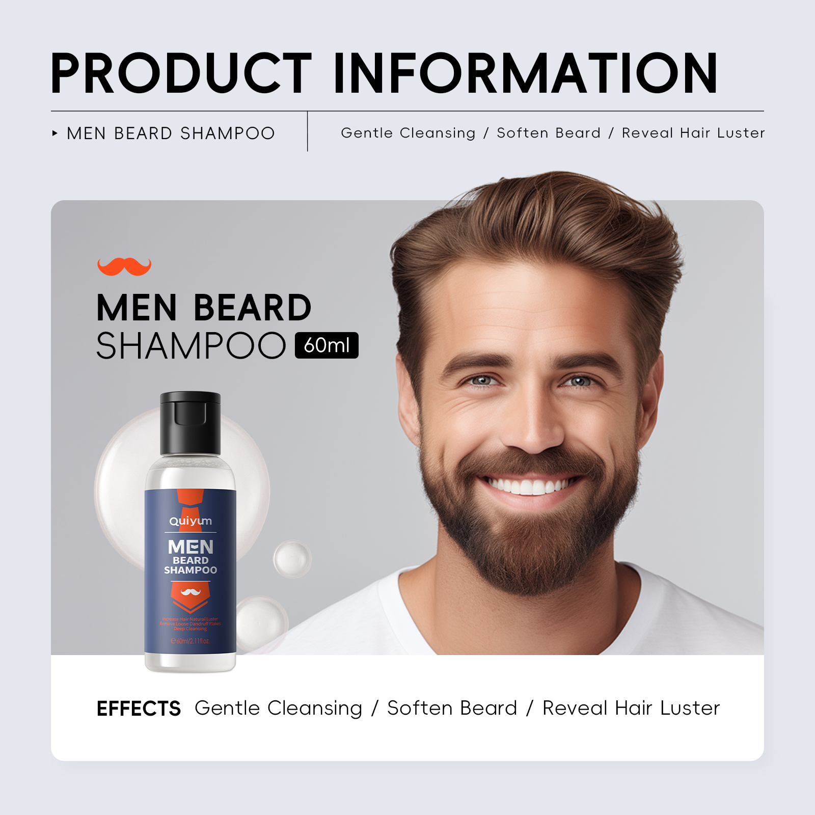 QUIYUM 4Pcs Men Beard & Facial - Men'S Grooming Oil のレビューと価格