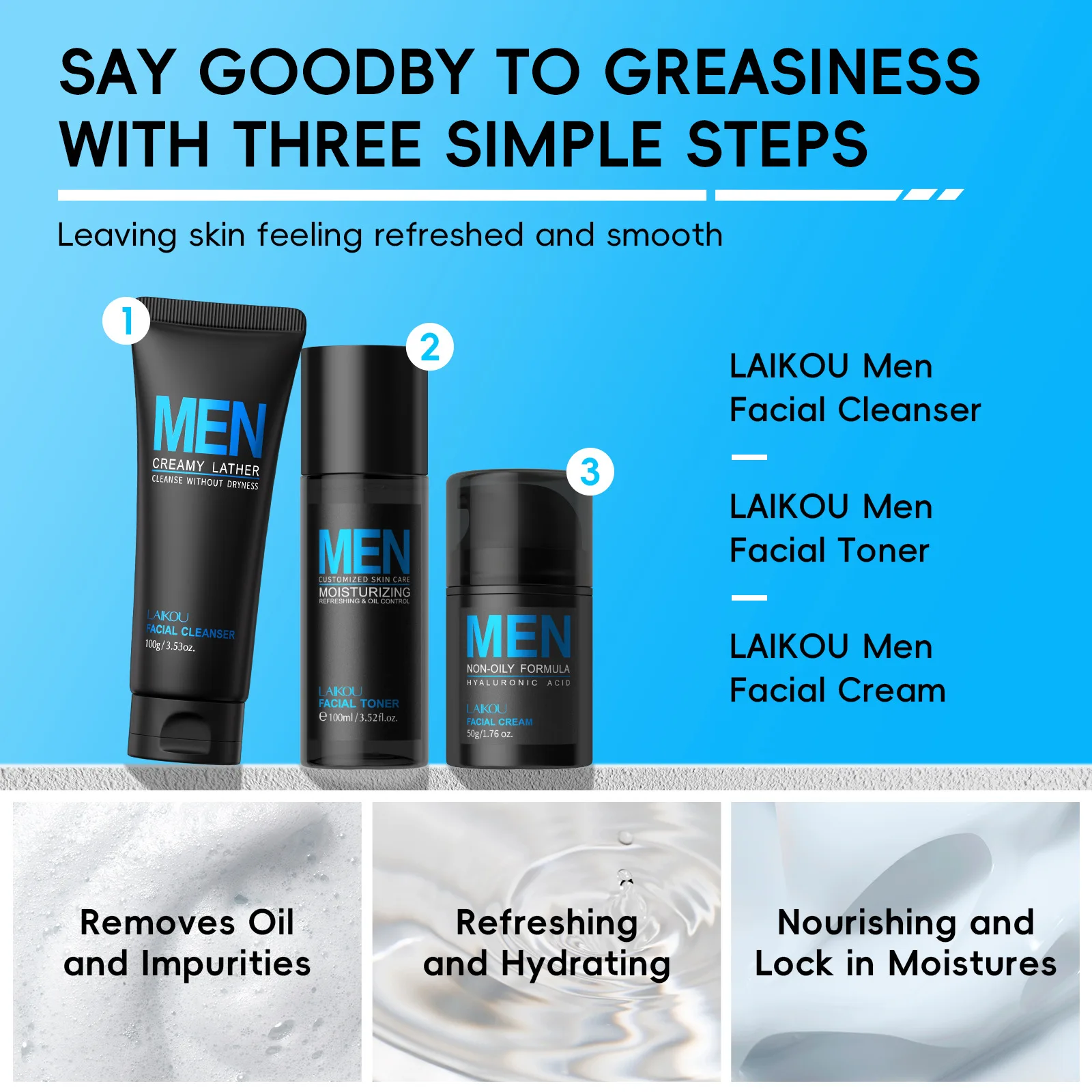 Mens 3 In 1 Grooming Set Clean - Men'S Grooming Oil のレビューと価格