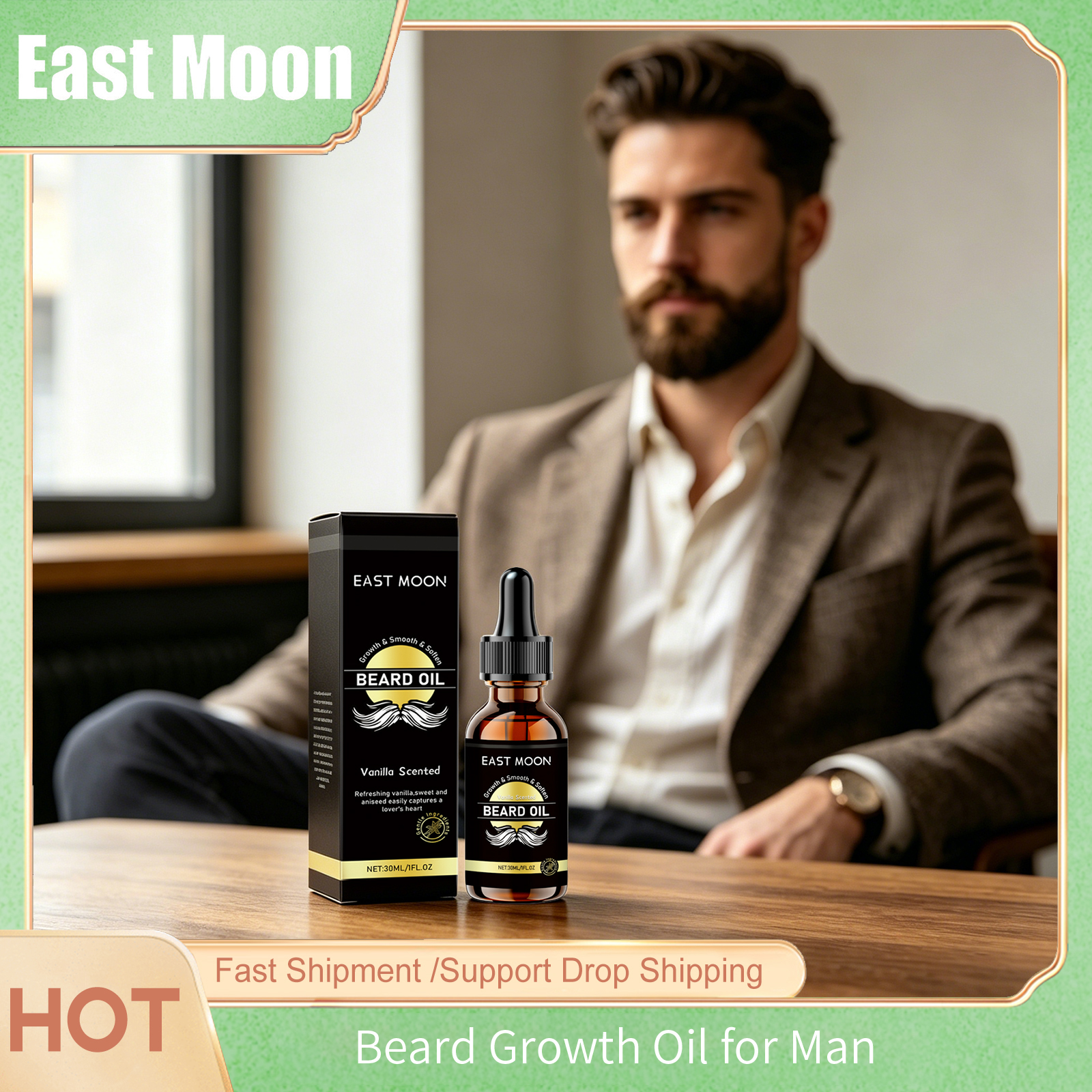 East Moon Argan Oil Men Beard  - Men'S Grooming Oil のレビューと価格