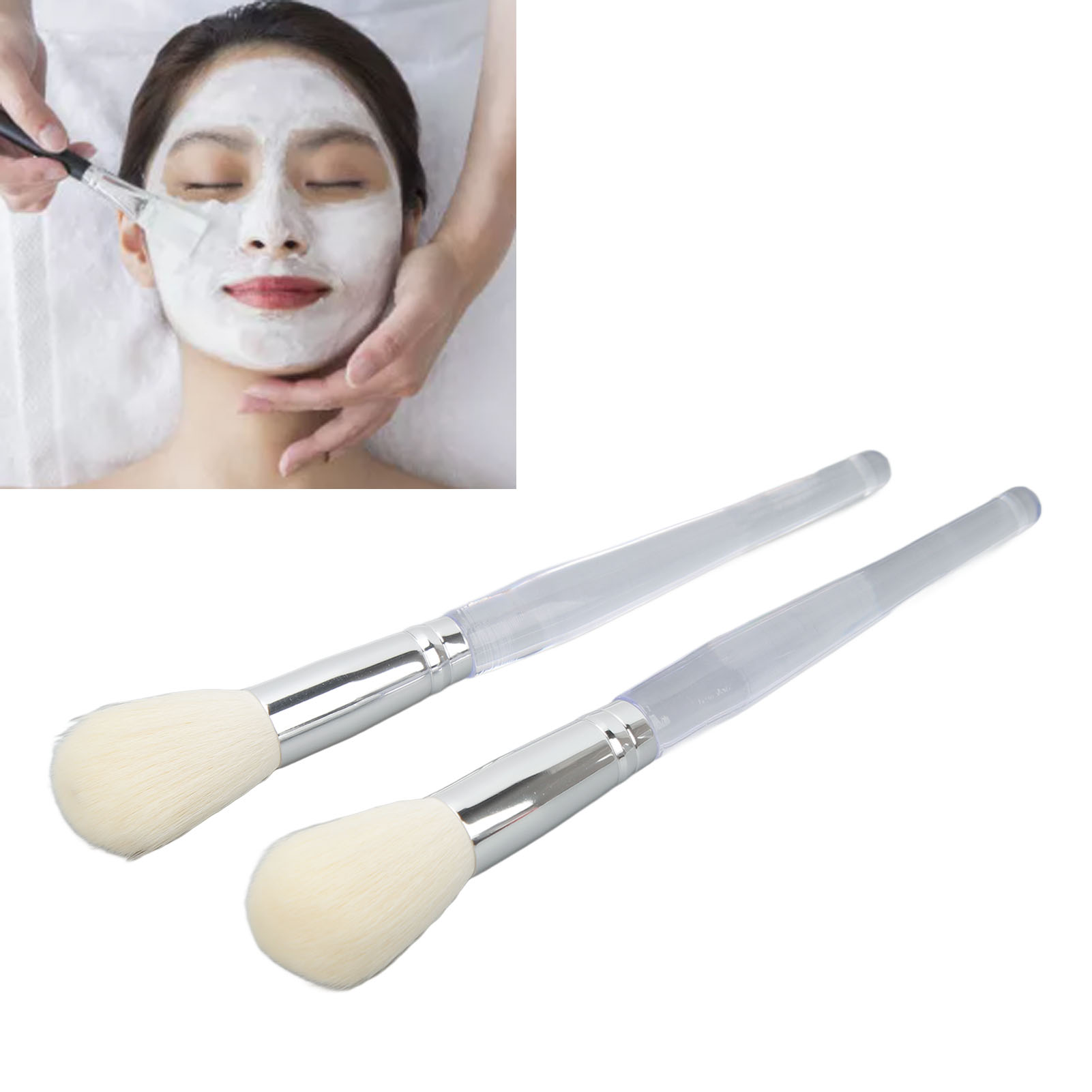 2 Pack Face Mask Brush Applica - Pomade Hair Clay のレビューと価格