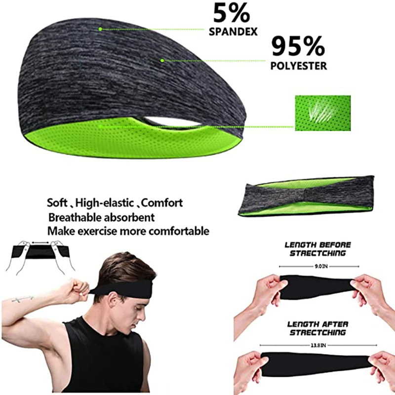 3PCS Sweatband for Men Women E - Men'S Grooming Tape のレビューと価格