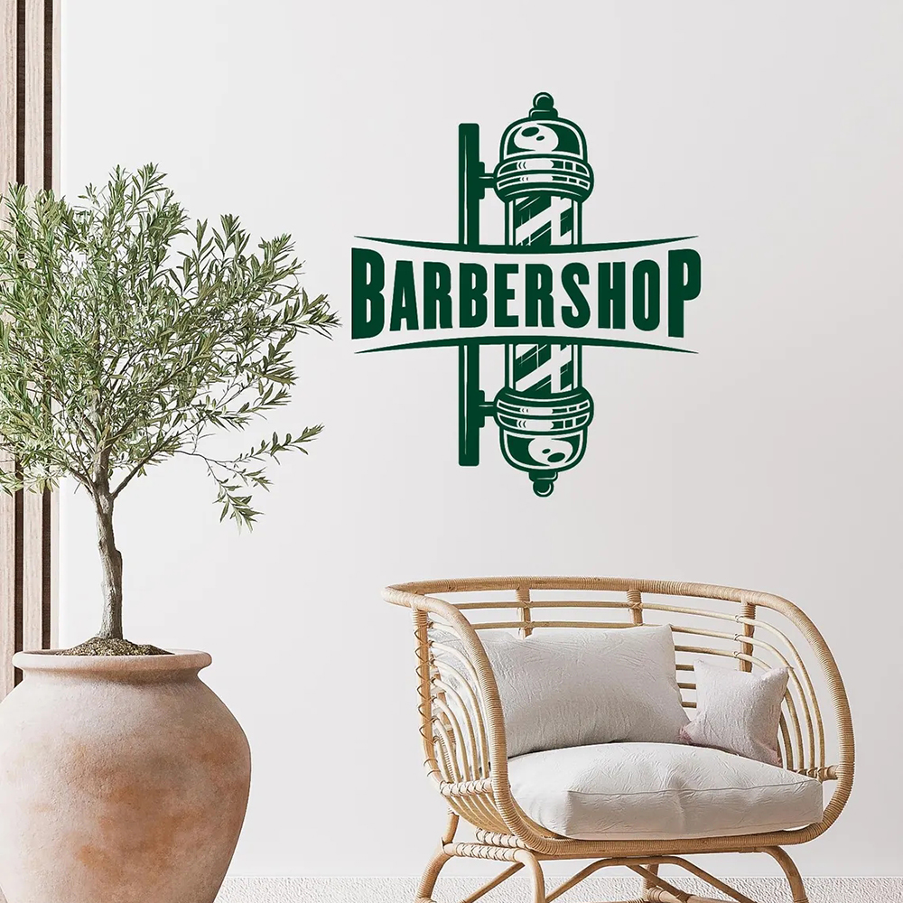 Barbershop Sign Vinyl Wall Dec - Men'S Grooming Package のレビューと価格