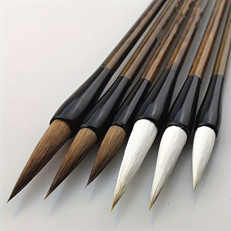 3Pcs Wood Writing Brushes Weas - Pomade Hair Clay のレビューと価格