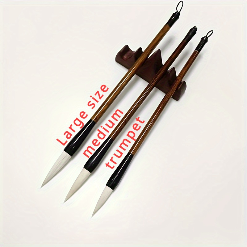 3Pcs Wood Writing Brushes Weas - Pomade Hair Clay のレビューと価格
