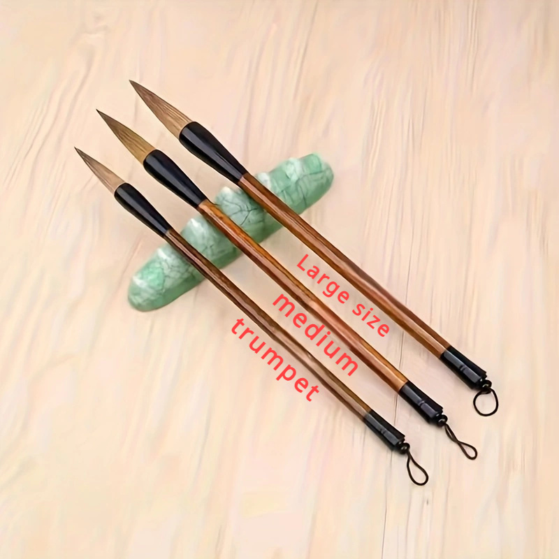 3Pcs Wood Writing Brushes Weas - Pomade Hair Clay のレビューと価格