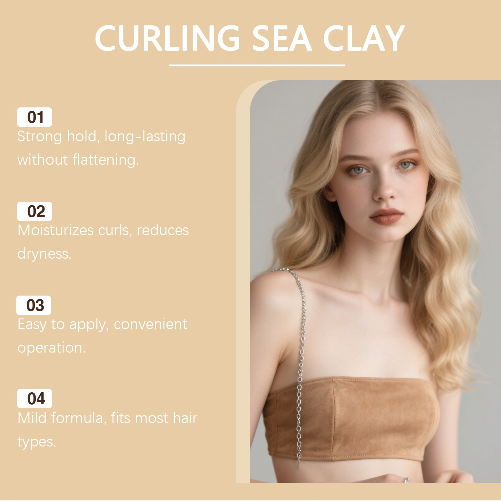 Curly Hair Styling Clay - Flex - Pomade Hair Clay のレビューと価格