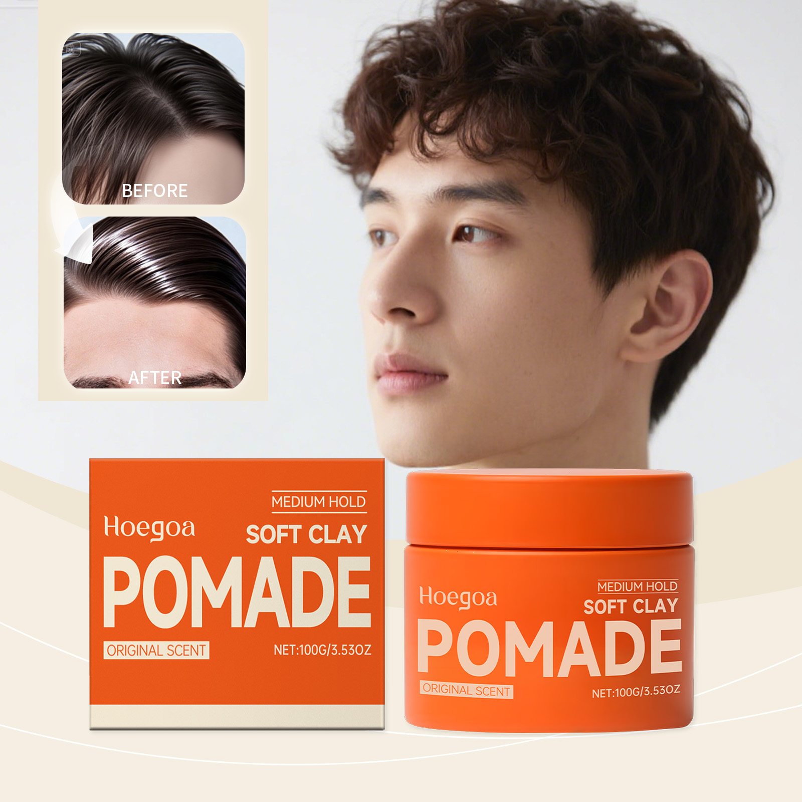 Original Hair Wax Long-Lasting - Pomade Hair Clay のレビューと価格