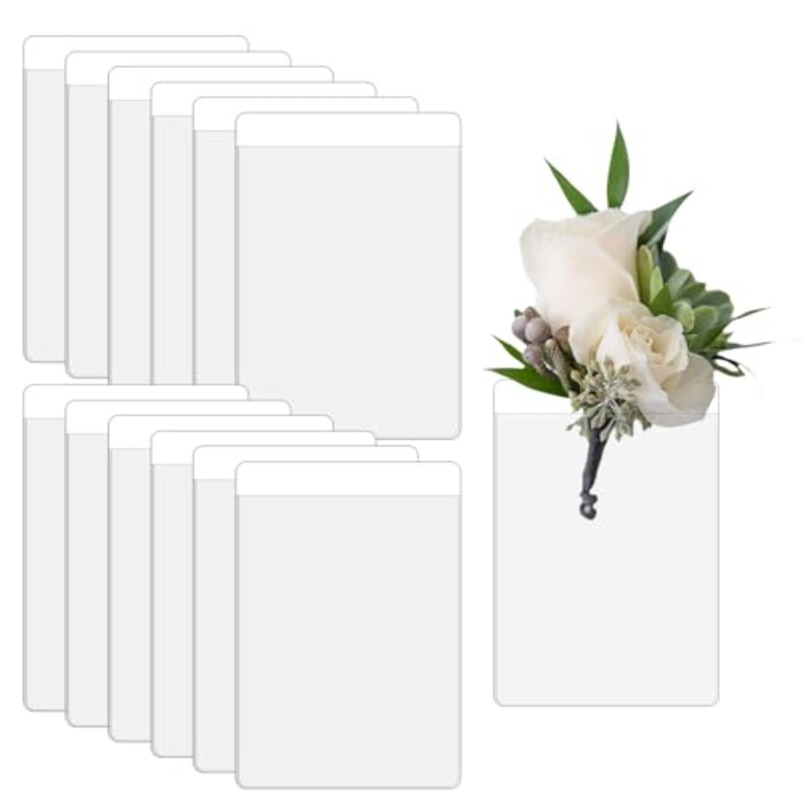 12 Pcs Pocket Boutonniere Plas - Mens Grooming Kit For Wedding のレビューと価格