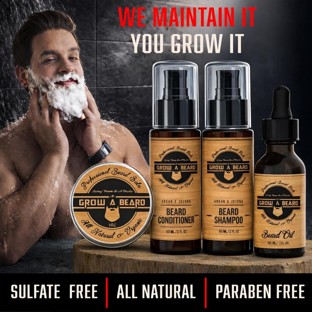 Complete Beard Grooming Kit wi - Men'S Grooming Oil のレビューと価格