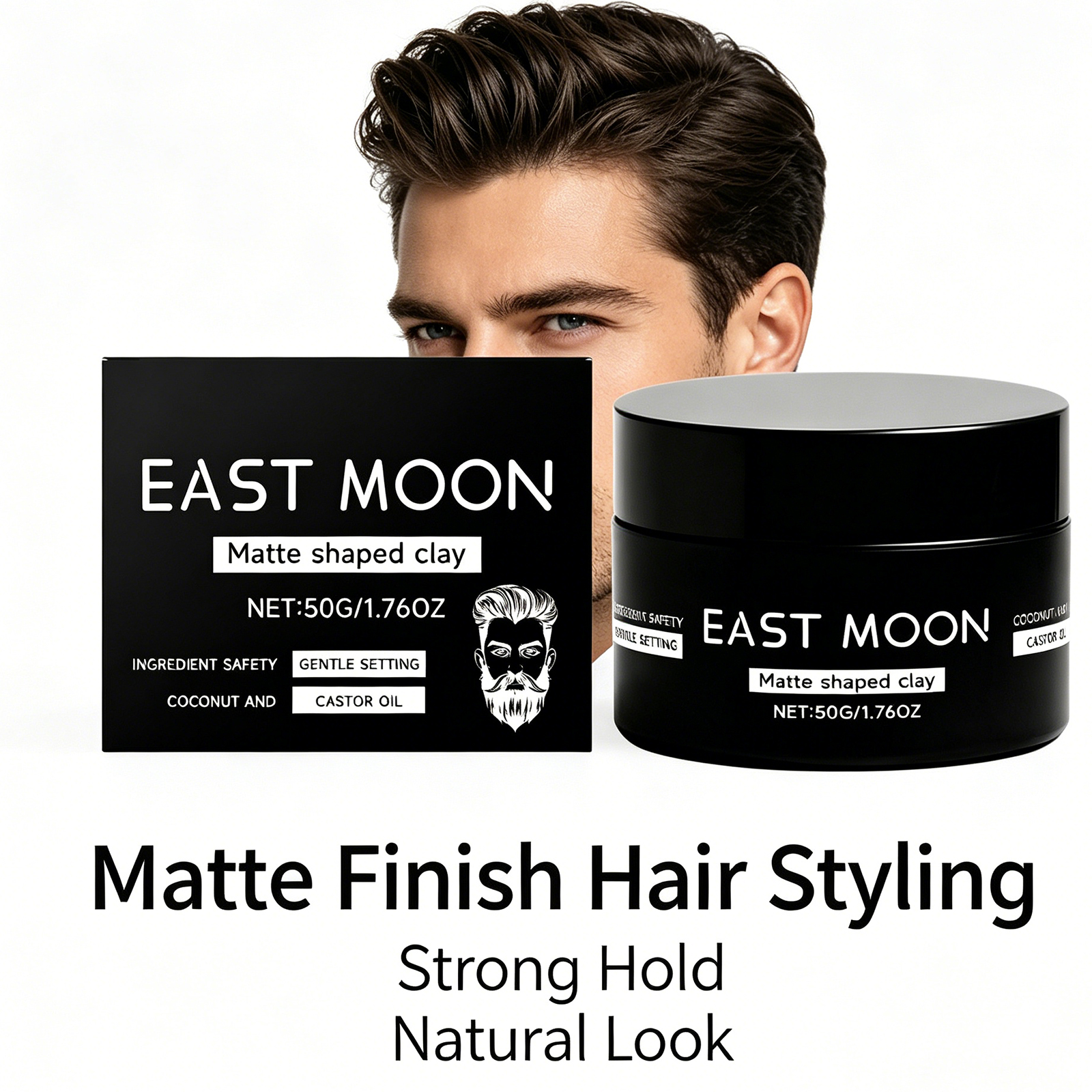 Men Matte Shaped Clay Hair Sty - Pomade Hair Clay のレビューと価格