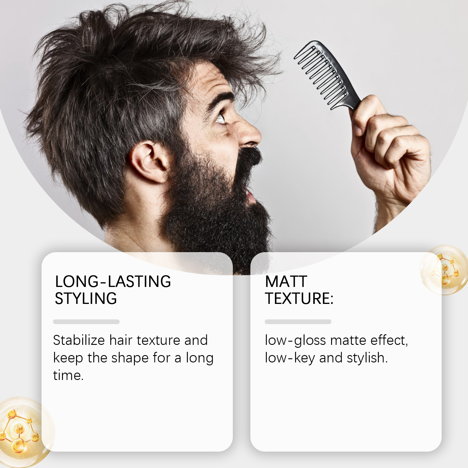 Men's Hair Styling Clay – Crea - Pomade Hair Clay のレビューと価格
