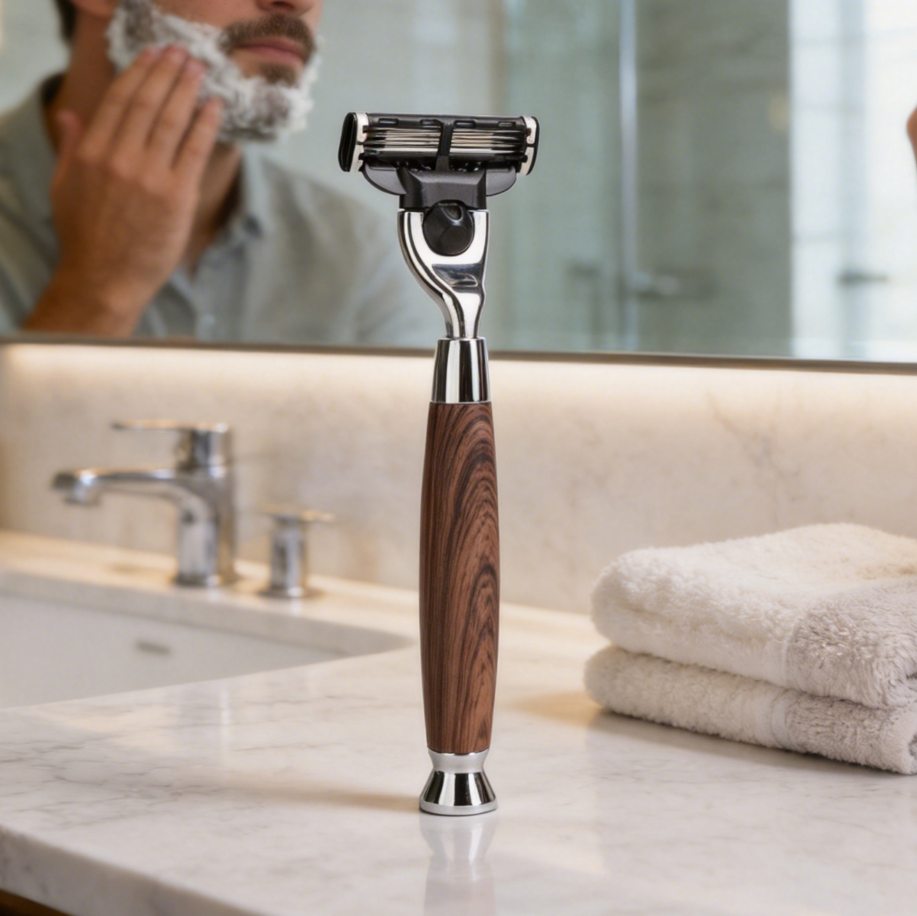iRAZOR Classic Wood Grain Shav - Men'S Grooming Underarm のレビューと価格
