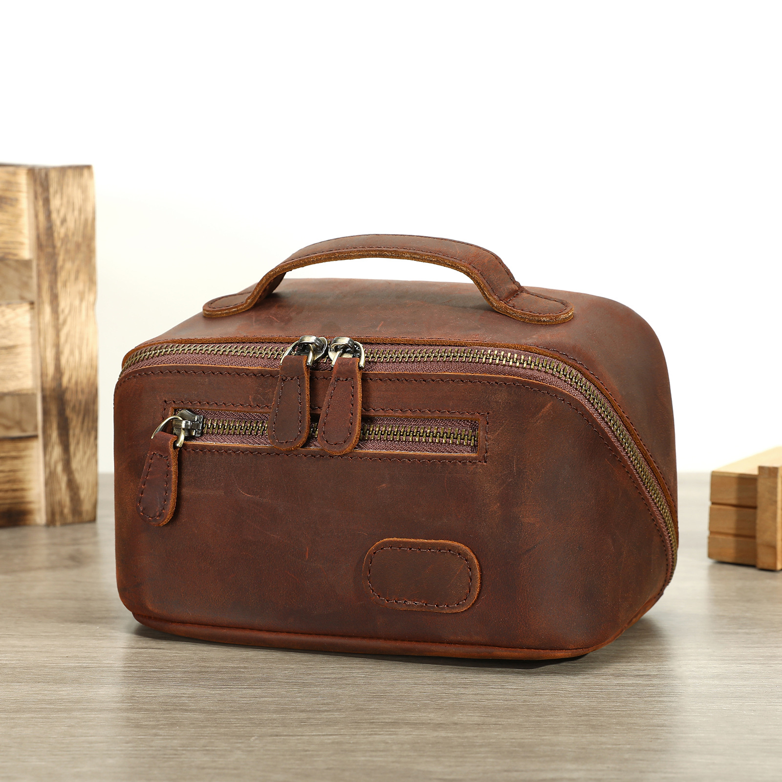 Vintage Crazy Horse Leather To - Mens Vintage Grooming Kit のレビューと価格