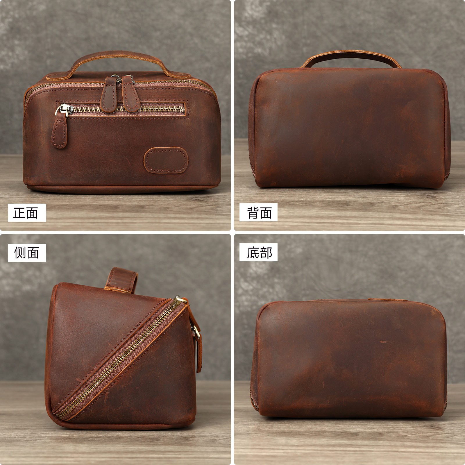 Vintage Crazy Horse Leather To - Mens Vintage Grooming Kit のレビューと価格