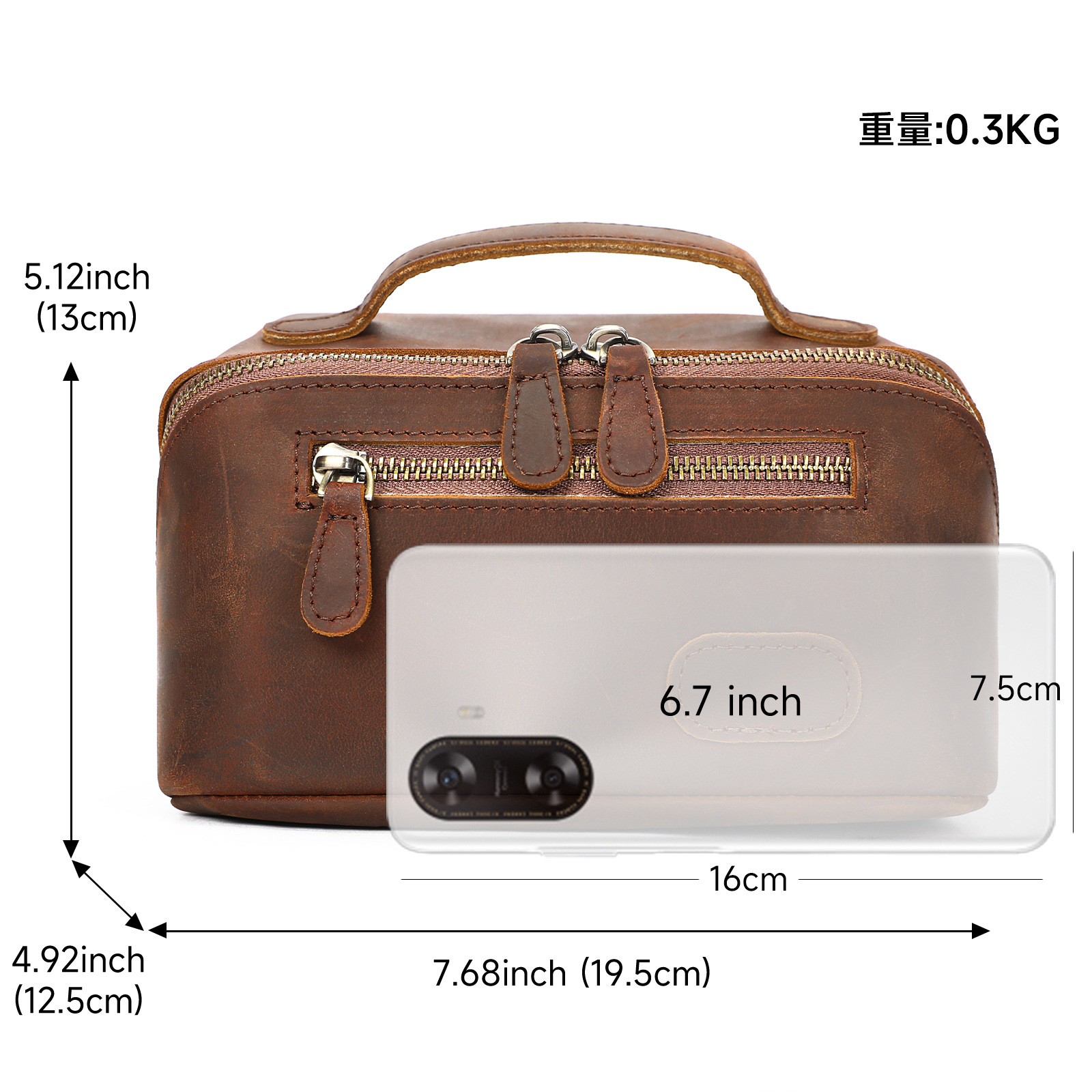 Vintage Crazy Horse Leather To - Mens Vintage Grooming Kit のレビューと価格