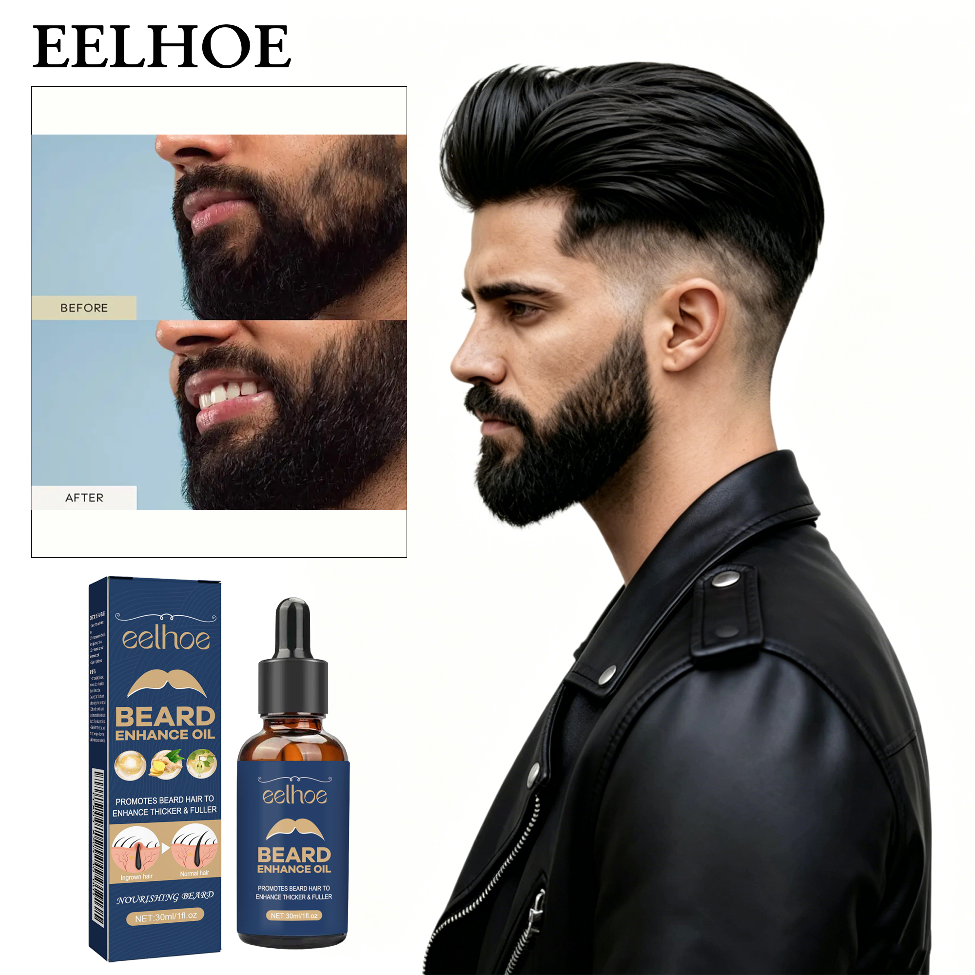 EELHOE 30ML Beard Oil Essence  - Men'S Grooming Oil のレビューと価格