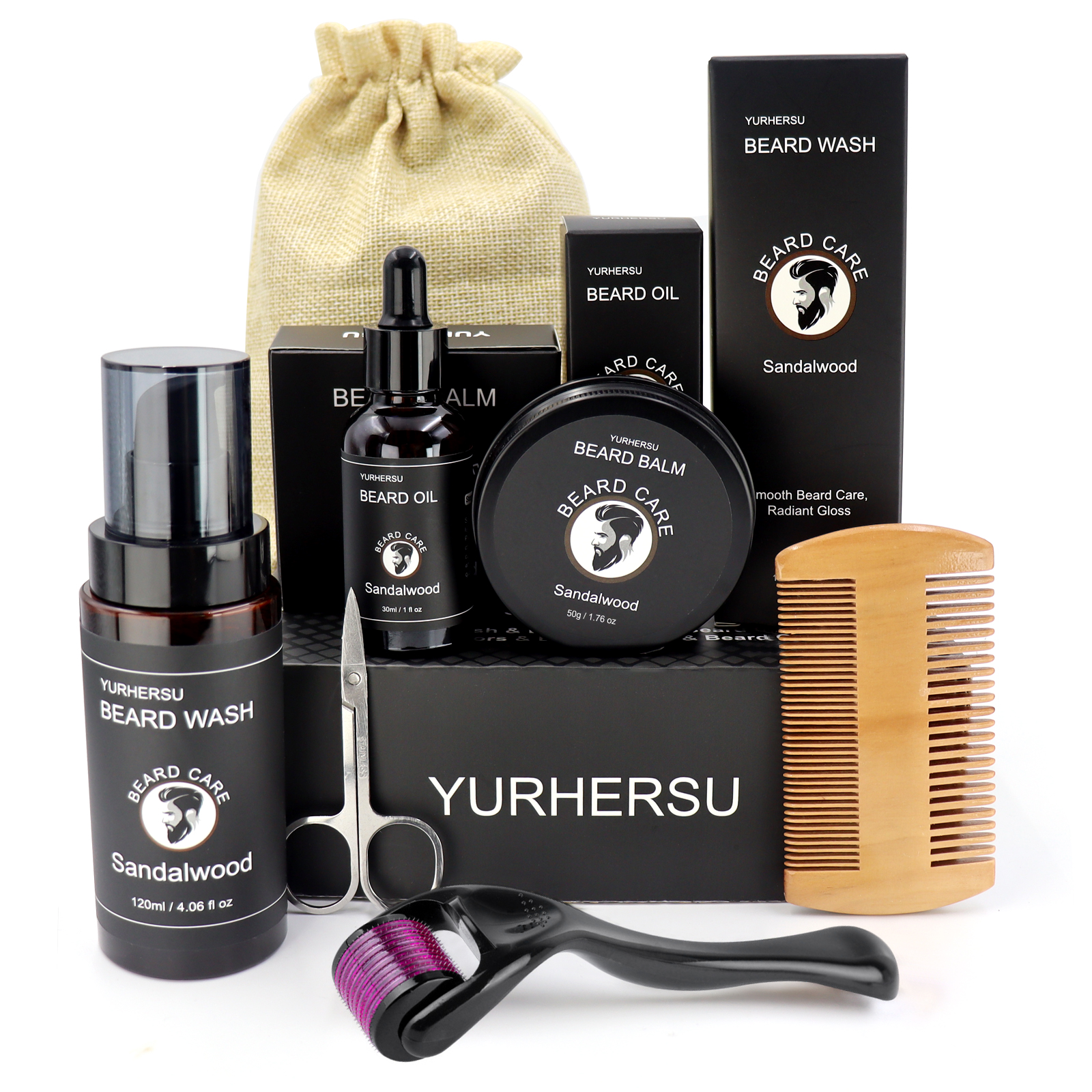 7Pcs Beard Care Kit for Men, G - Men'S Grooming Oil のレビューと価格