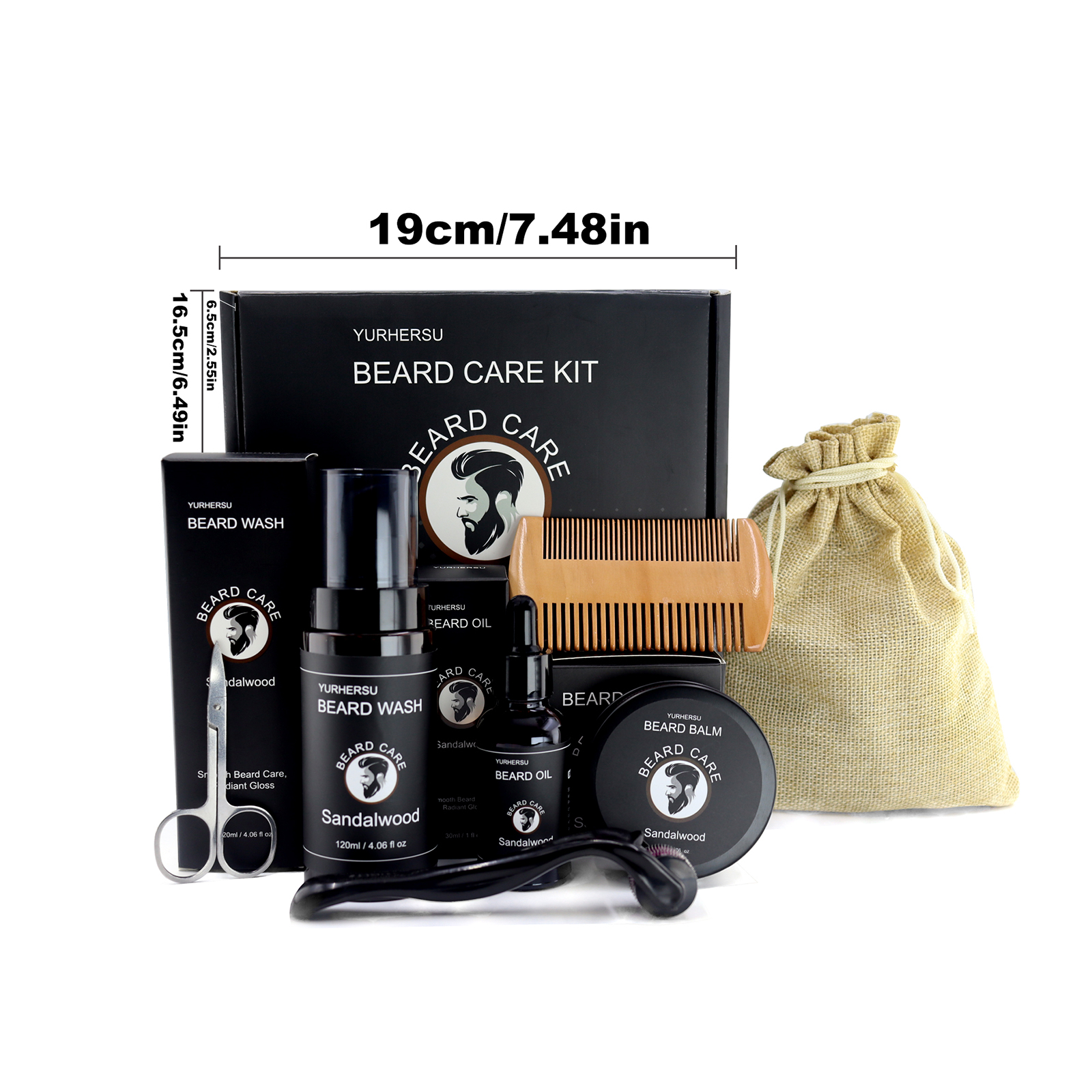 7Pcs Beard Care Kit for Men, G - Men'S Grooming Oil のレビューと価格